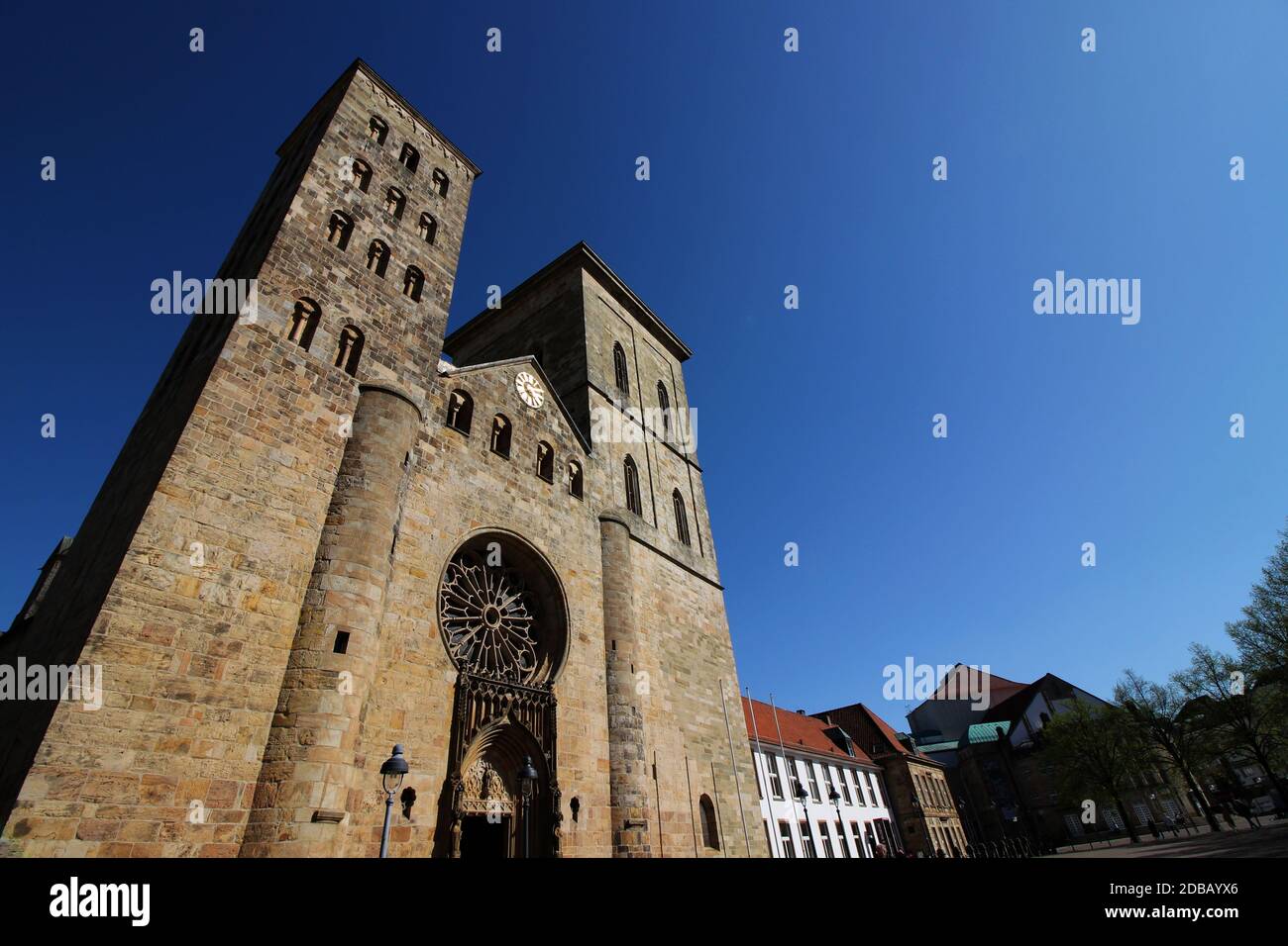 Die Kathedrale in OsnabrÃ¼ck Stockfoto
