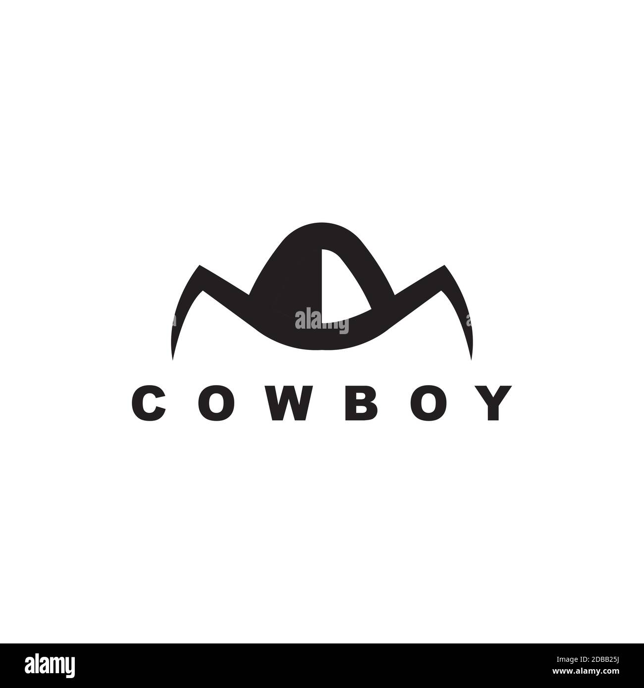 Cowboy Symbol Logo Design Vektor Vorlage Stock Vektor
