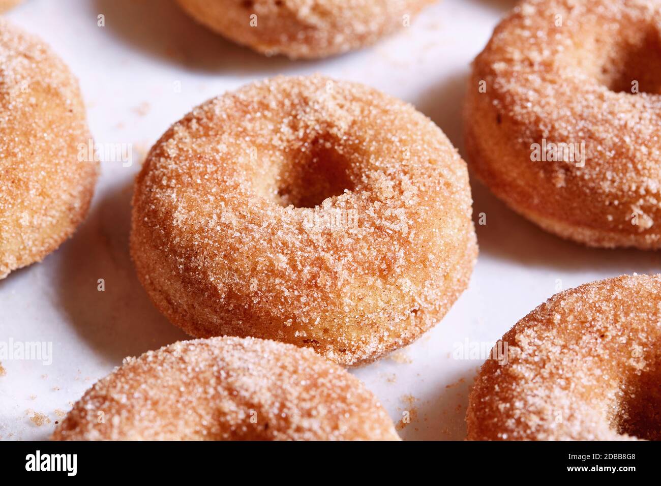 Nahaufnahme von donuts Stockfoto
