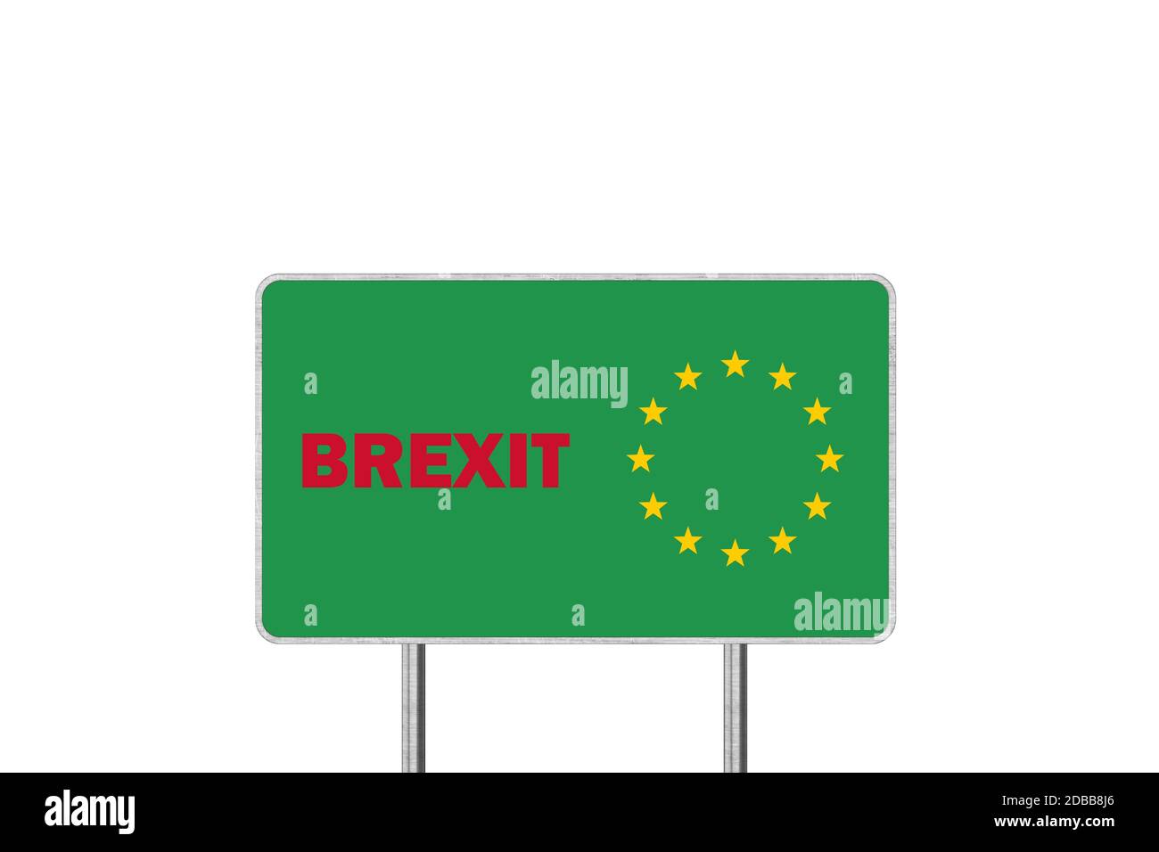 Brexit Konzept. Schild, Vereinigtes Königreich scheidenden Europäischen Uniun Stockfoto
