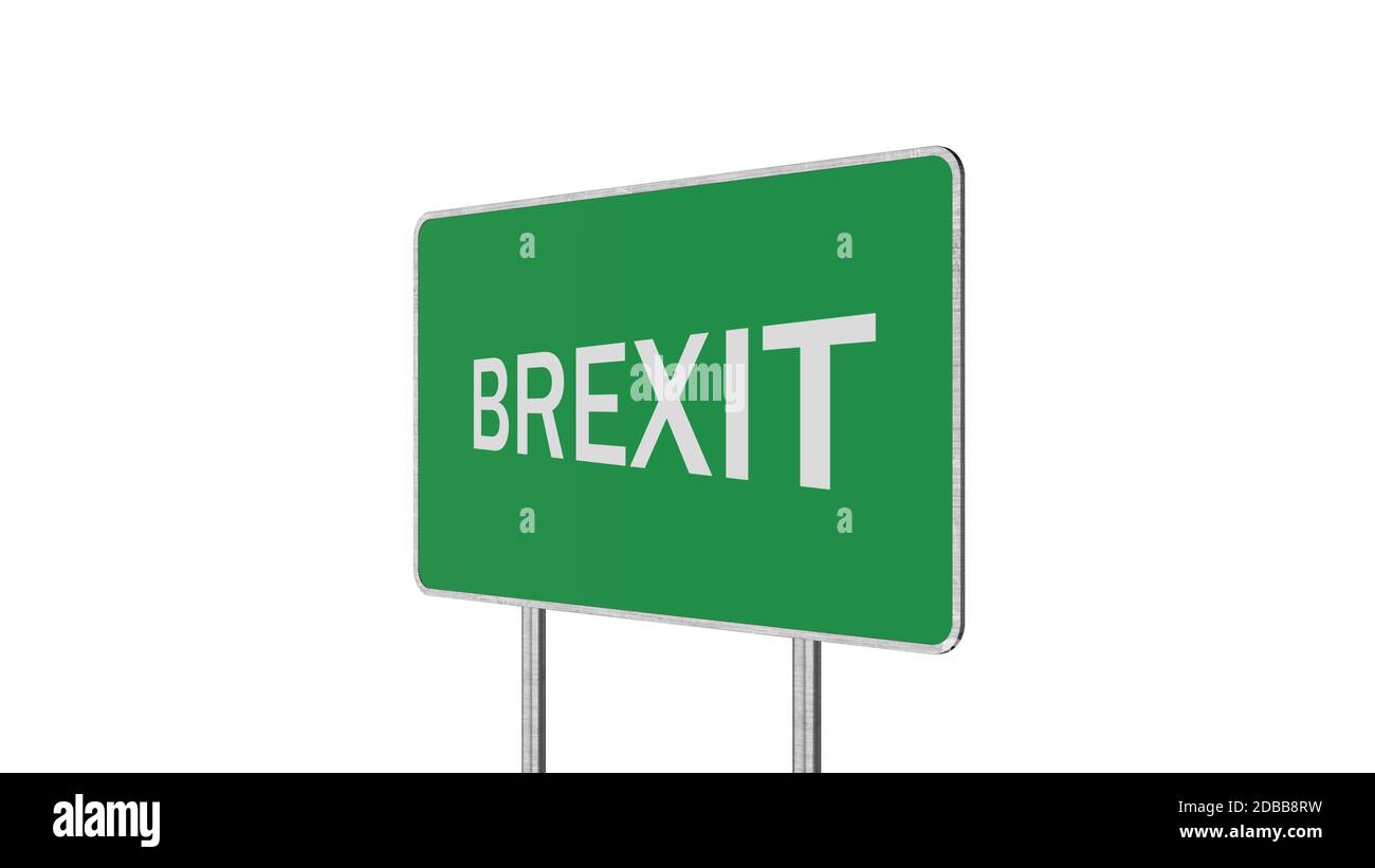 Brexit Konzept. Schild, Großbritannien abfliegen Europäischen Uniun Stockfoto