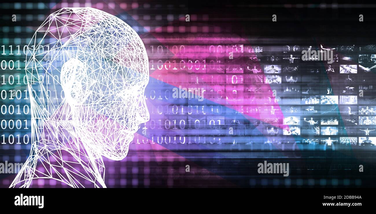 Blockchain Technologie als Creative Business Konzept Stockfoto