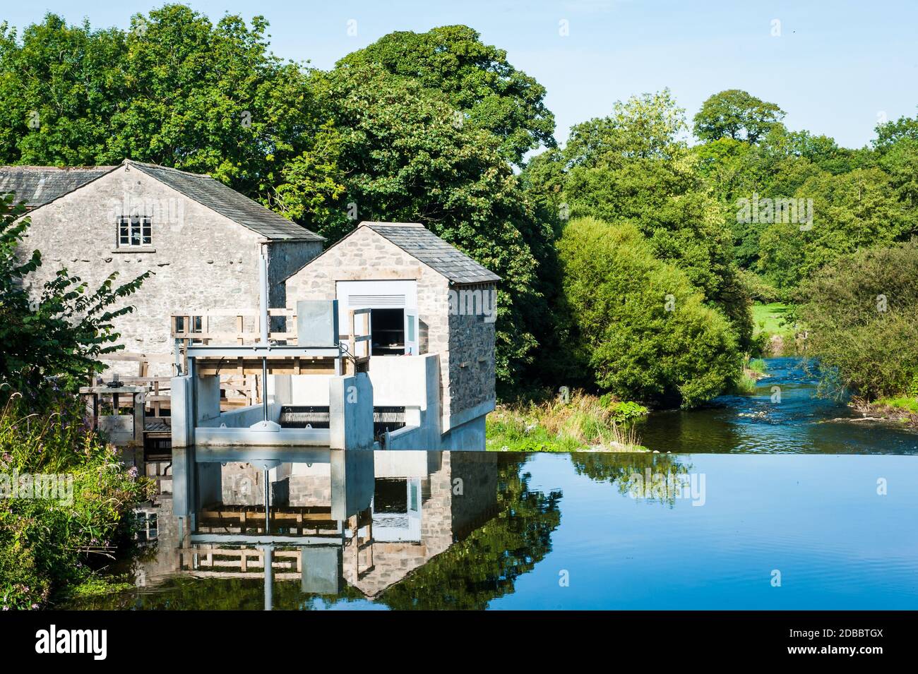Heron Corn Mill am Fluss Bela Beetham Cumbria Stockfoto