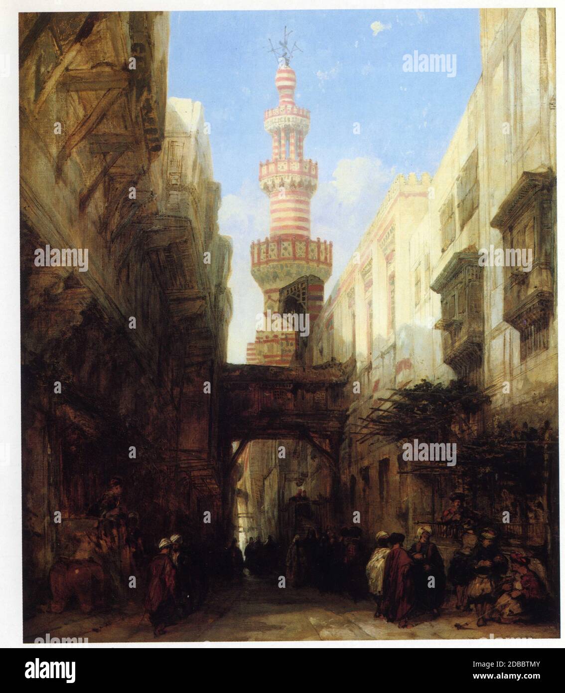 David Roberts. 1796-1864. A Street in Kairo Stockfoto