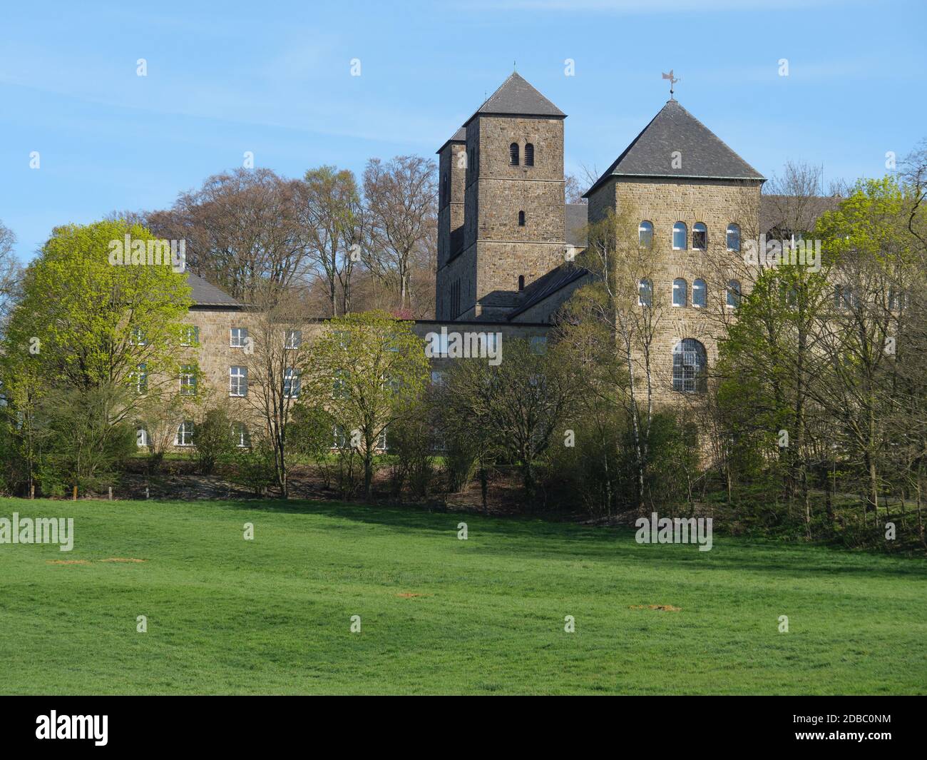 Frühling im deutschen Münsterland Stockfoto