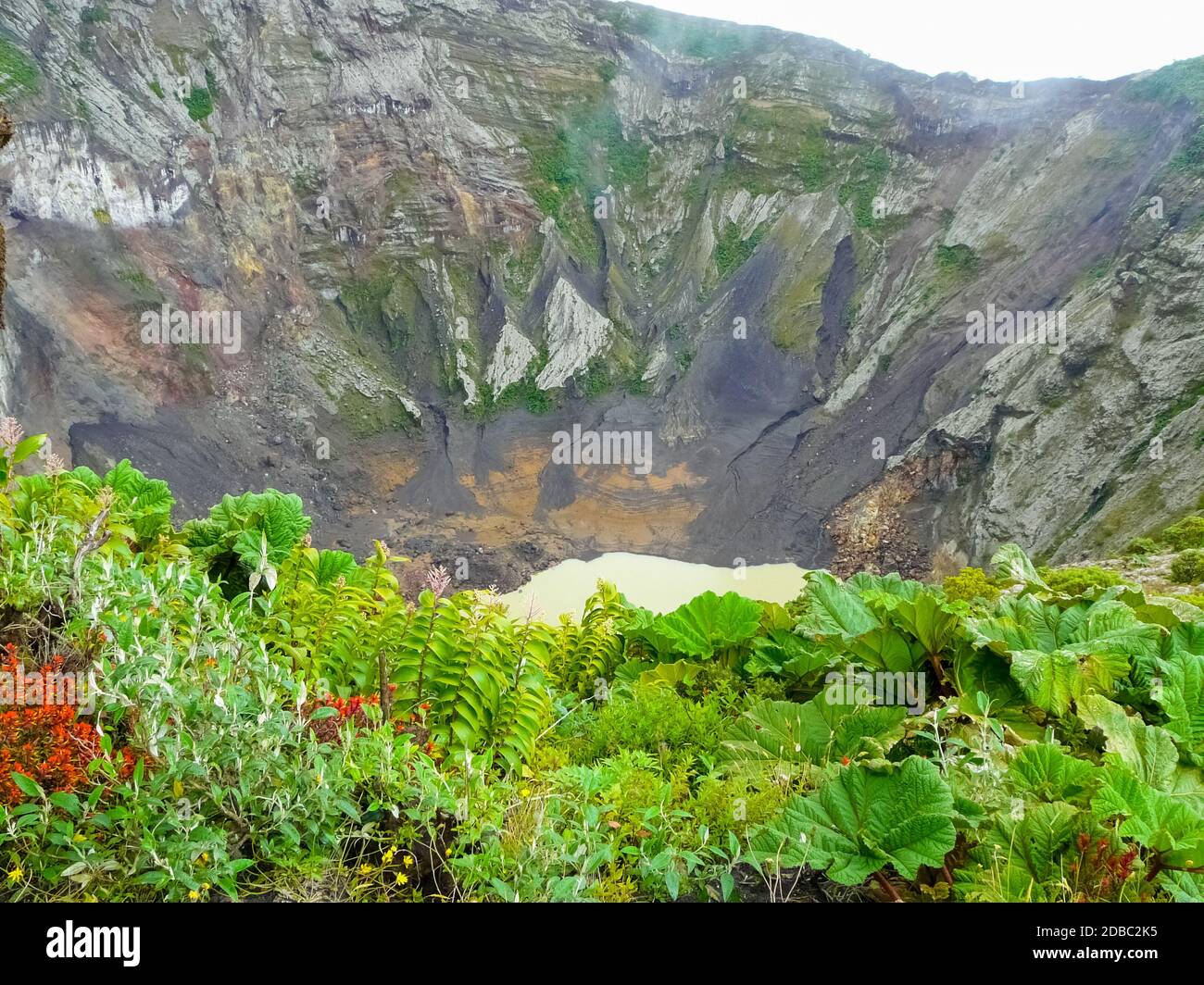 Irazu Vulkan Nationalpark, Cartago, Costa Rica Stockfoto