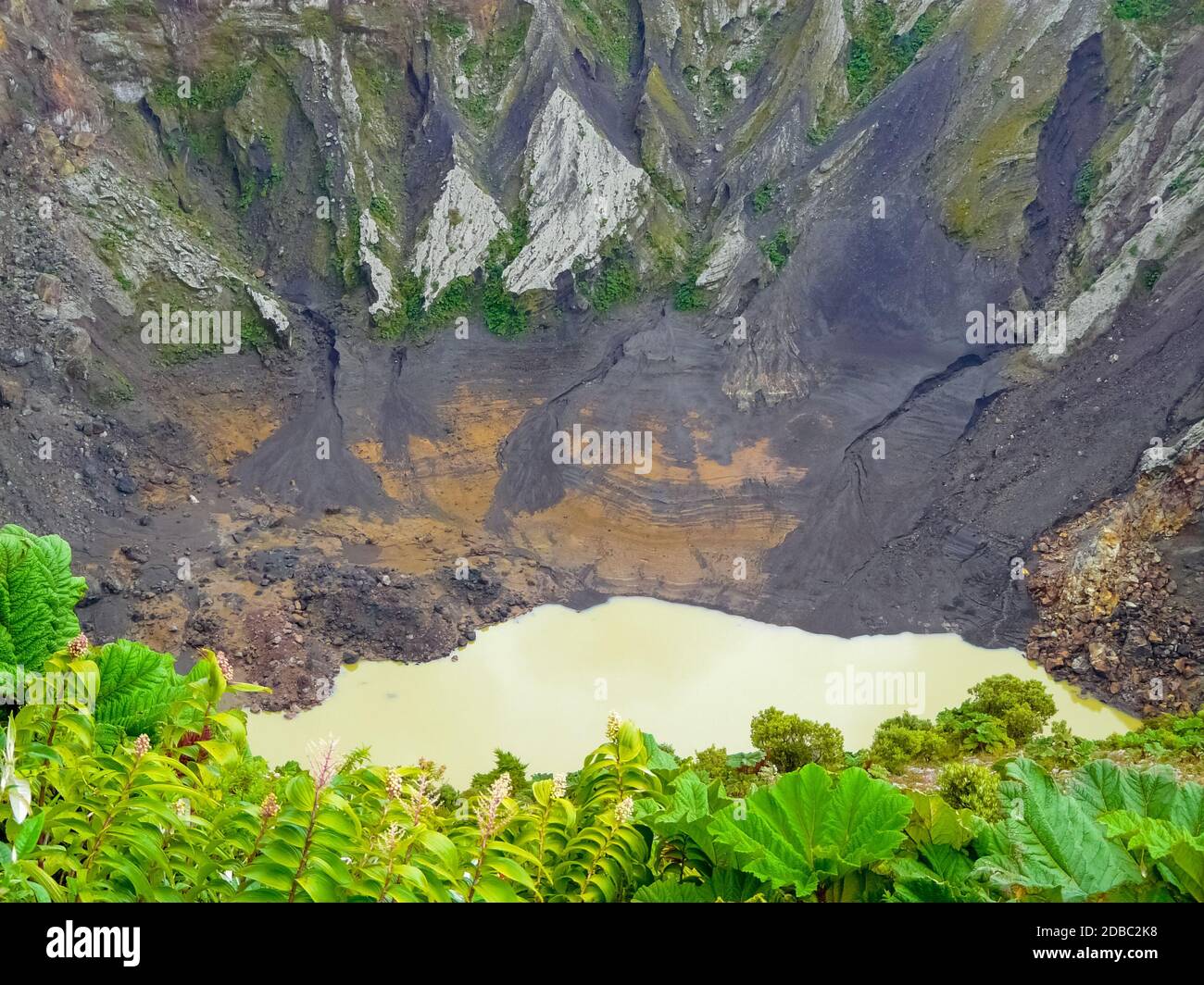 Irazu Vulkan Nationalpark, Cartago, Costa Rica Stockfoto