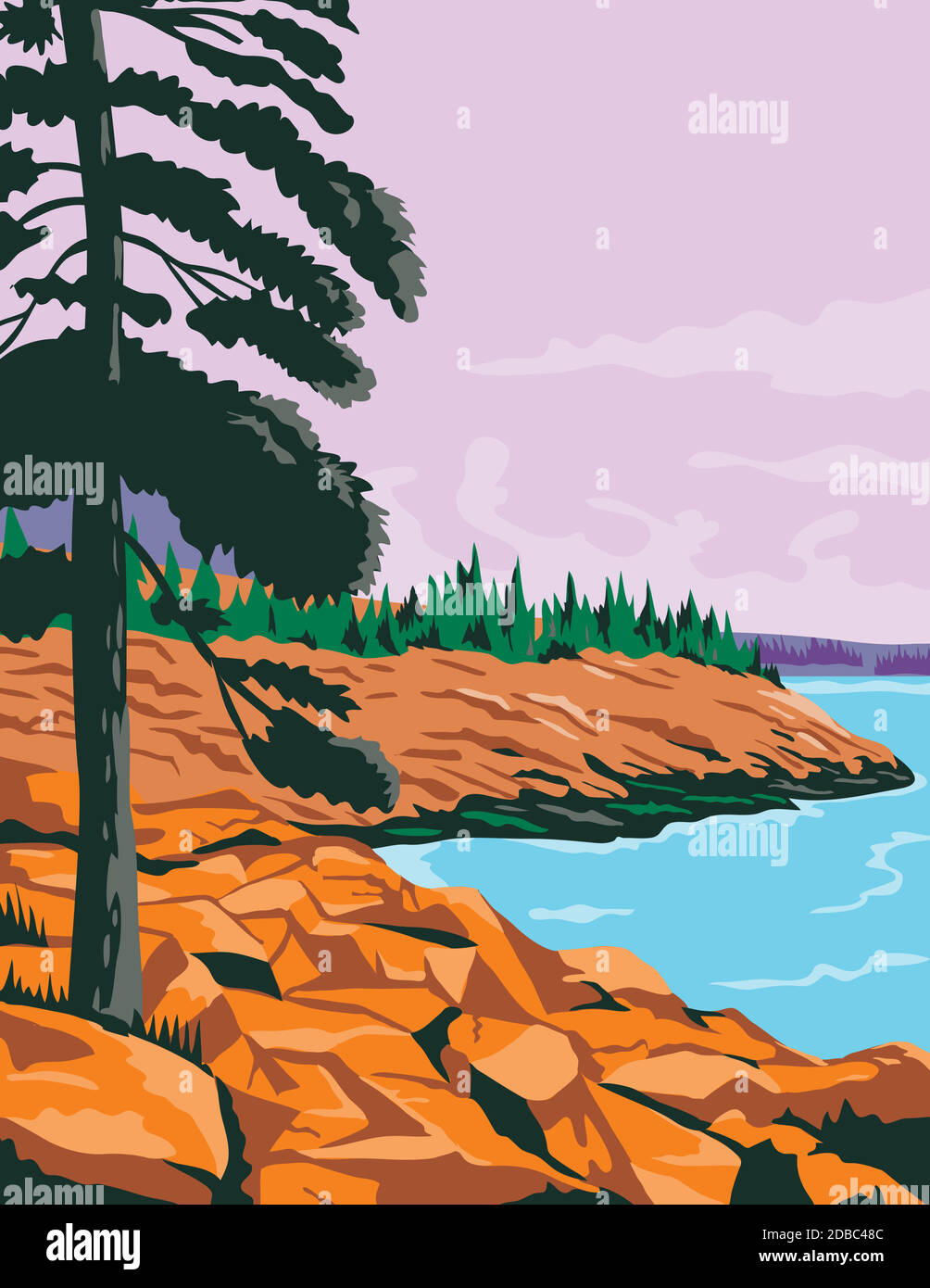 WPA Plakatkunst des done in works Projektverwaltung oder Bundeskunst Projektstil. Stock Vektor