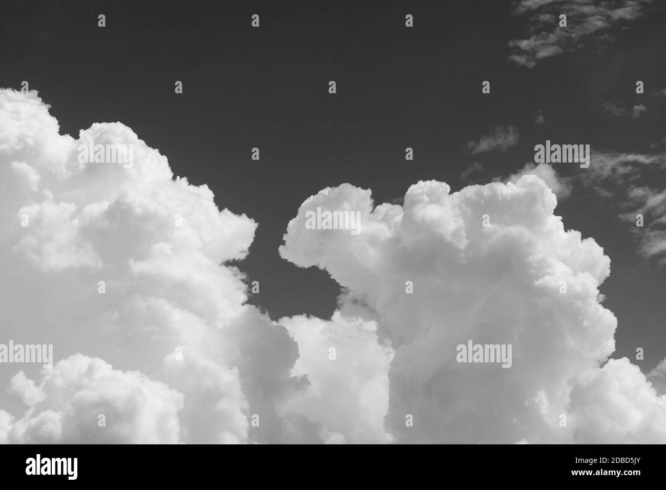 Cumulonimbus Wolken in Iowa Stockfoto