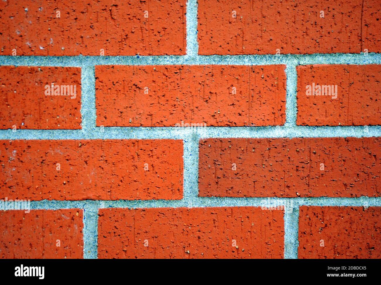 Rote Backsteinmauer abstrakt. Stockfoto