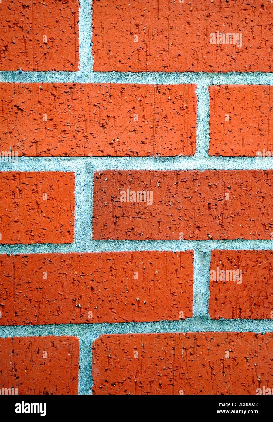 Rote Backsteinmauer abstrakt. Stockfoto