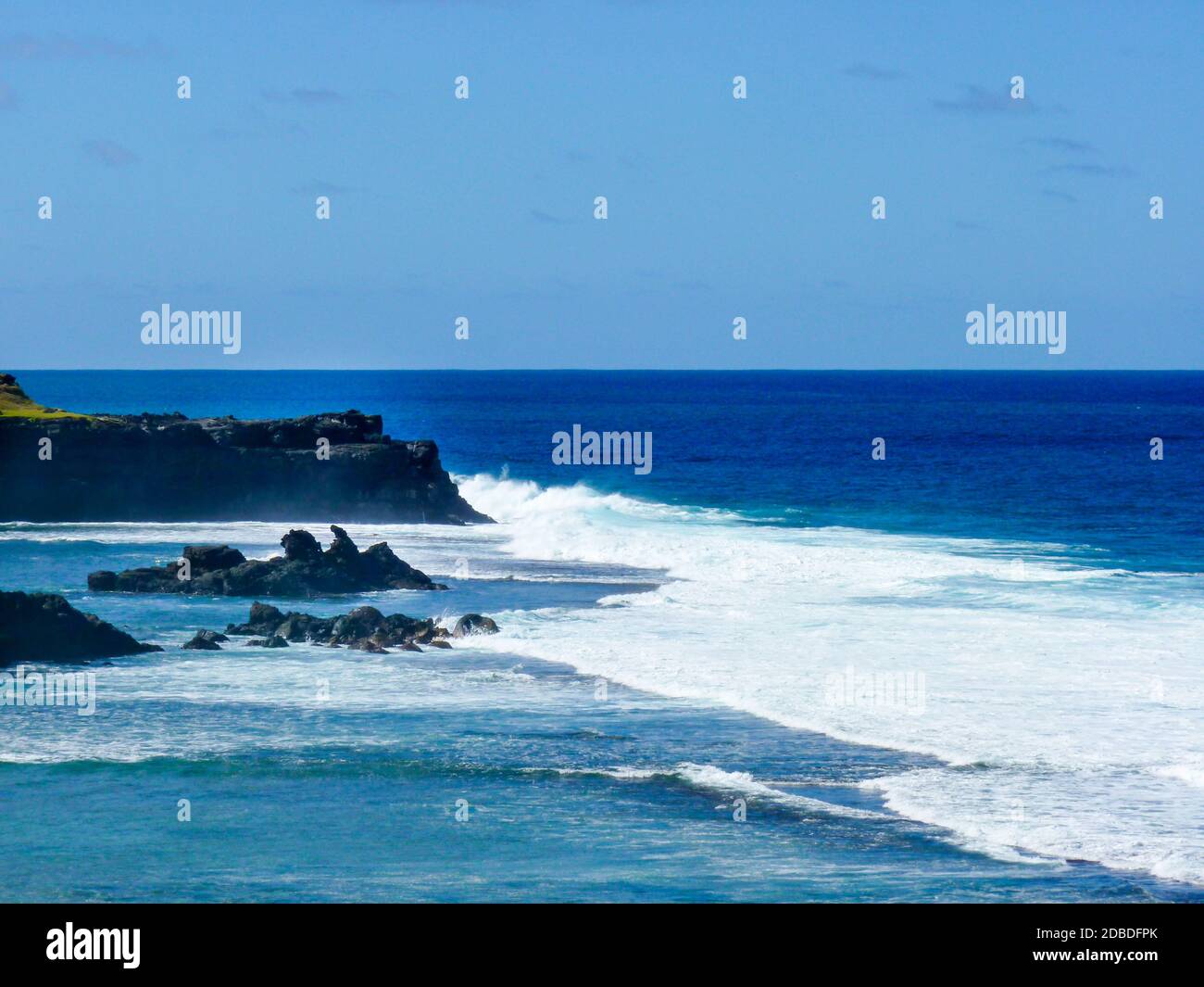 Roche qui pleure, Gris Gris Beach auf Mauritius Stockfoto