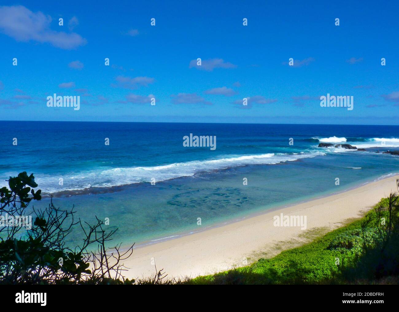 Roche qui pleure, Gris Gris Beach auf Mauritius Stockfoto