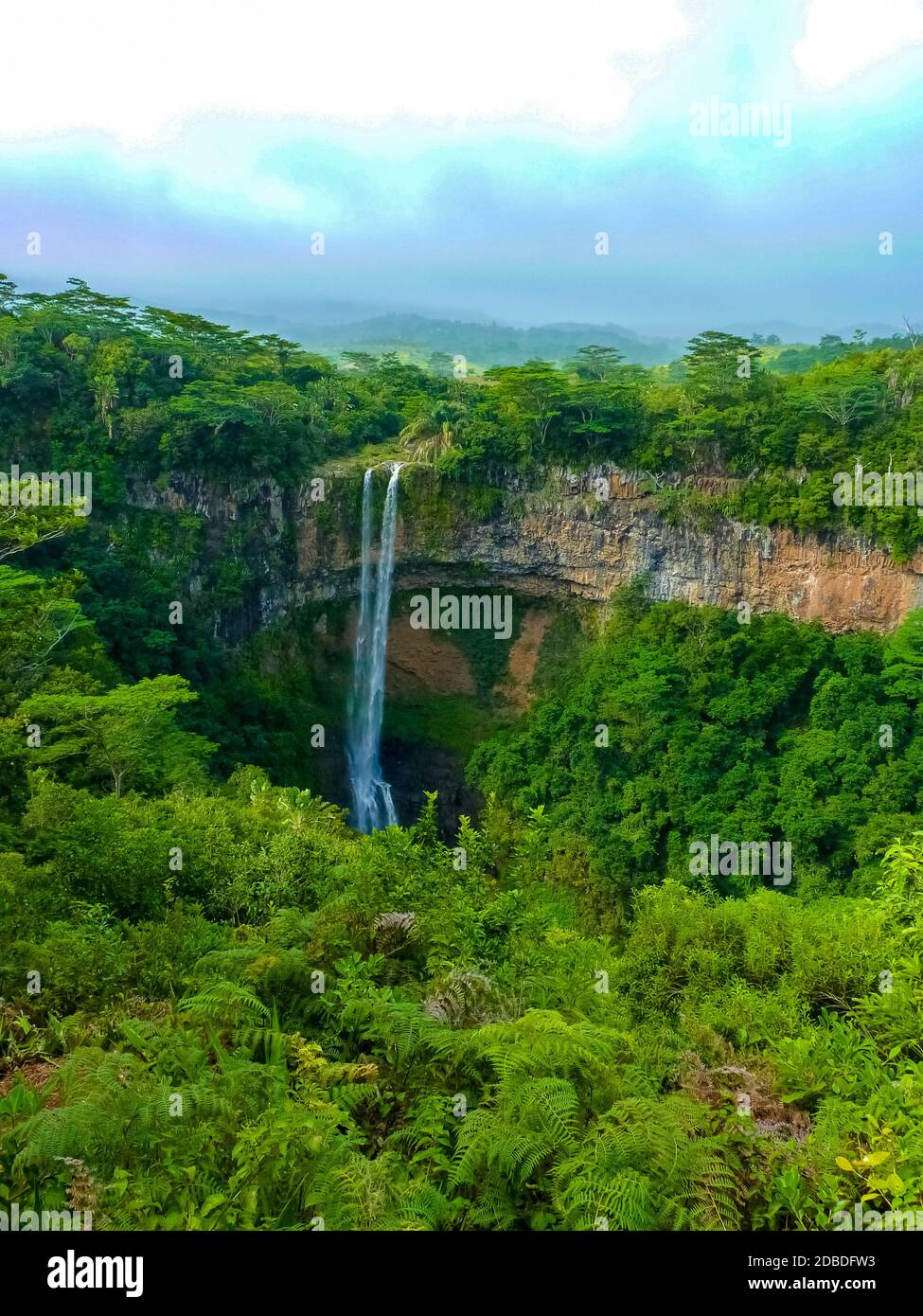 Aussichtspunkt vom Black River National Park zu den Chamarel Fällen, Chamarel, Mauritius Insel Aussichtspunkt vom Black River National Park zu den Chamarel Fällen, Chamarel, Mauritius Insel