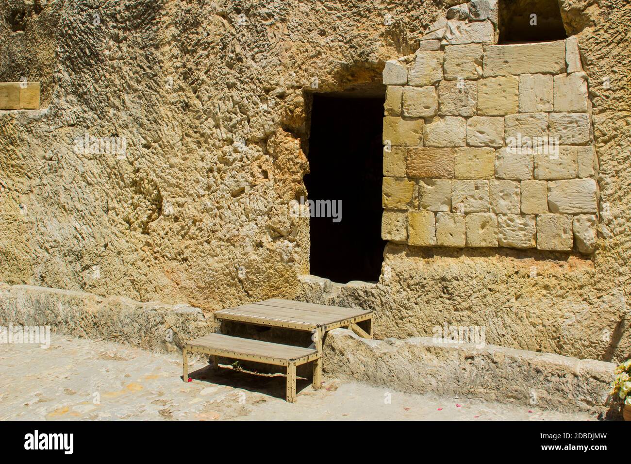 Mai 2018 das Gartengrab oder Grab Jerusalem Israel die Traditionelle Begräbnisstätte von Jesus Christus und die Szene von Seine glorreiche Auferstehung Stockfoto