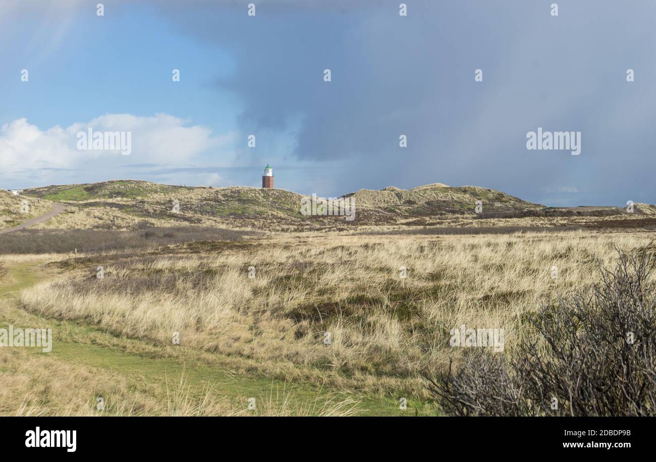 Leuchtturm auf der Insel Sylt Stockfoto