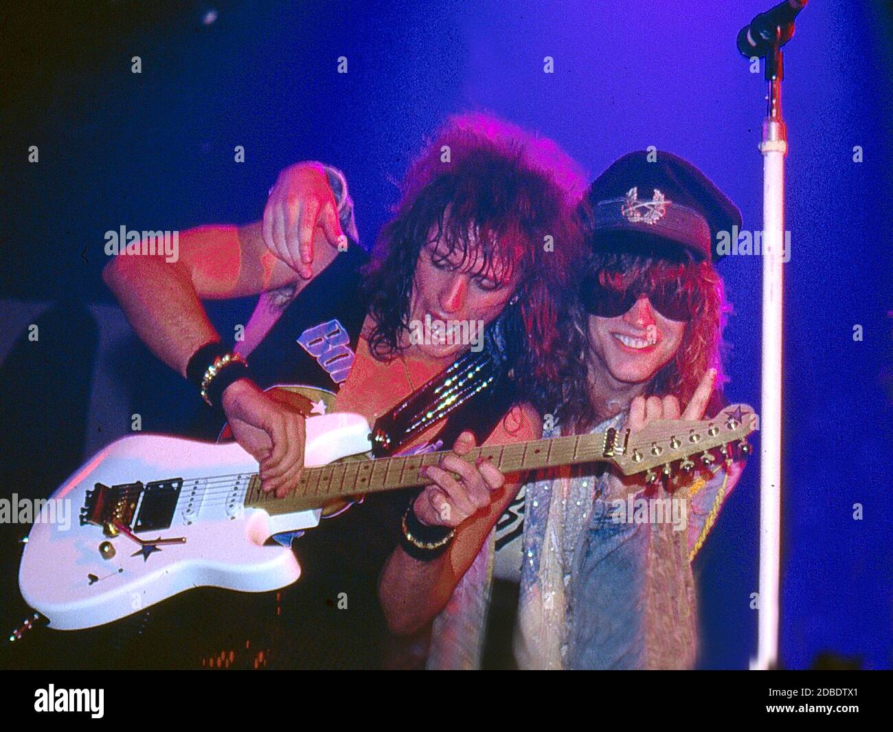 Bon Jovi live im Norwich Playhouse 1986 Stockfoto