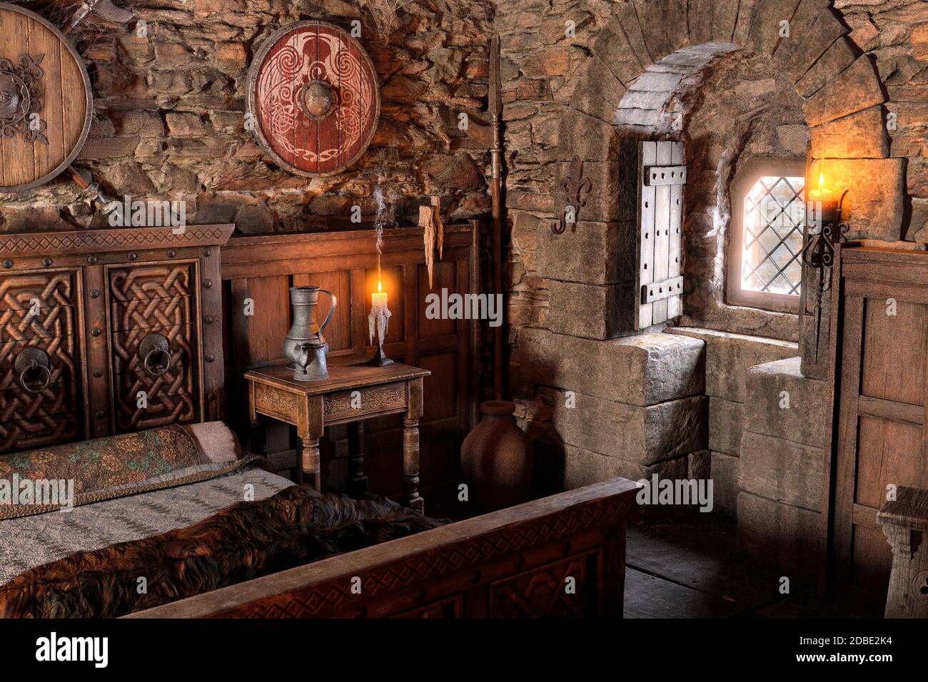 Mittelalterliches Schlafzimmer Stockfotos Und Bilder Kaufen Alamy