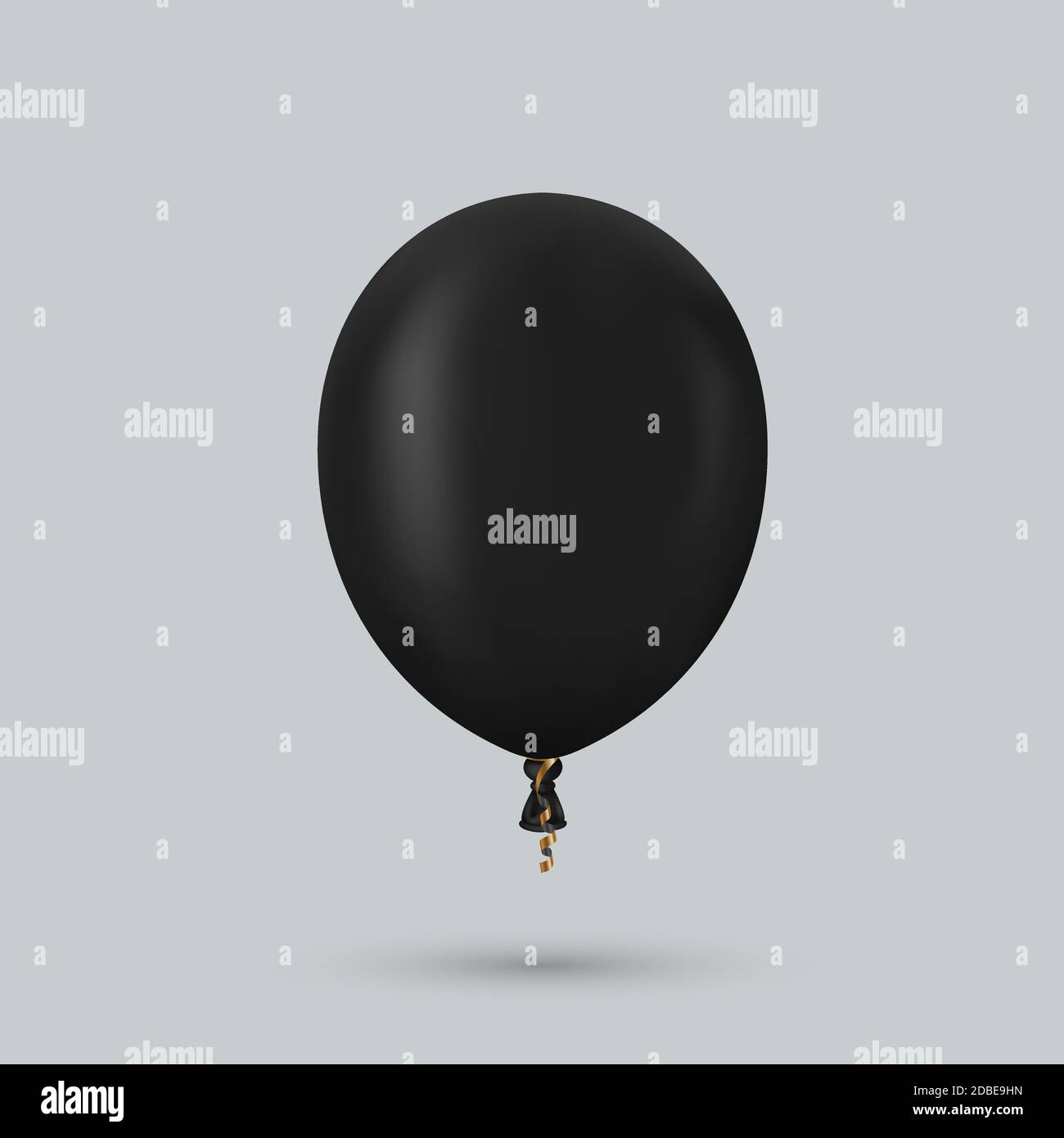 Vector moderner Hochglanz Helium Ballon für Geburtstagsdesign Stock Vektor