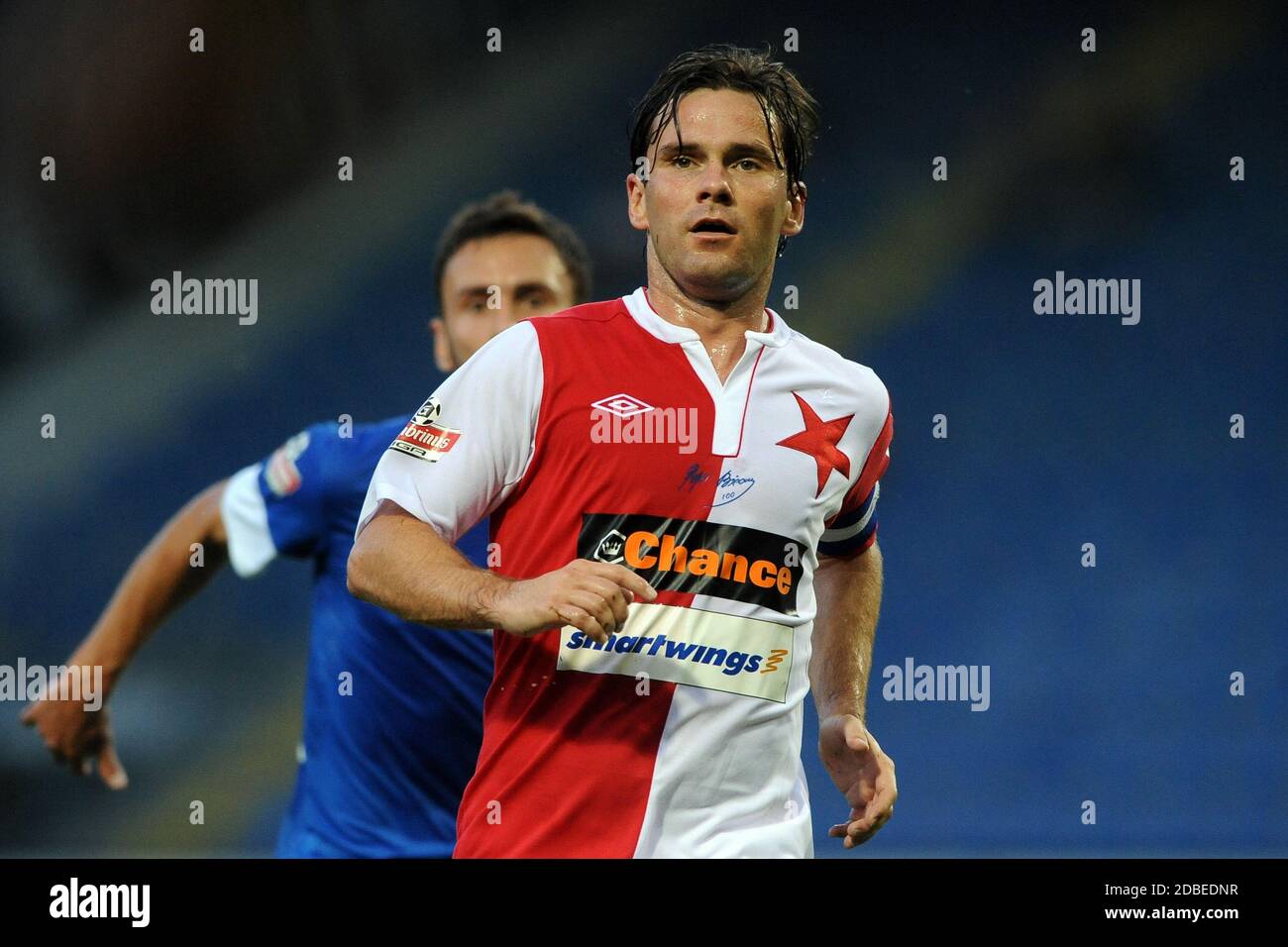 28. Juli 2013, Liberec, Tschechische Republik: Tschechische erste Liga, 2 rnd, FC Slovan Liberec gegen SK Slavia Praha, 2:1, Liberec, Tschechische Republik, 28. Juli 2013. Kapitän von Slavia Praha Karol Kisel. *** Ortsüberschrift (Bildquelle: © Slavek Ruta/ZUMA Wire) Stockfoto