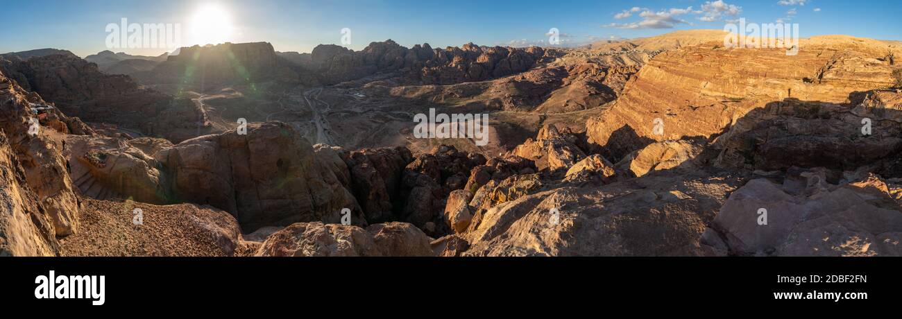 Panoramablick über die Altstadt von Pella, Jordanien Stockfoto