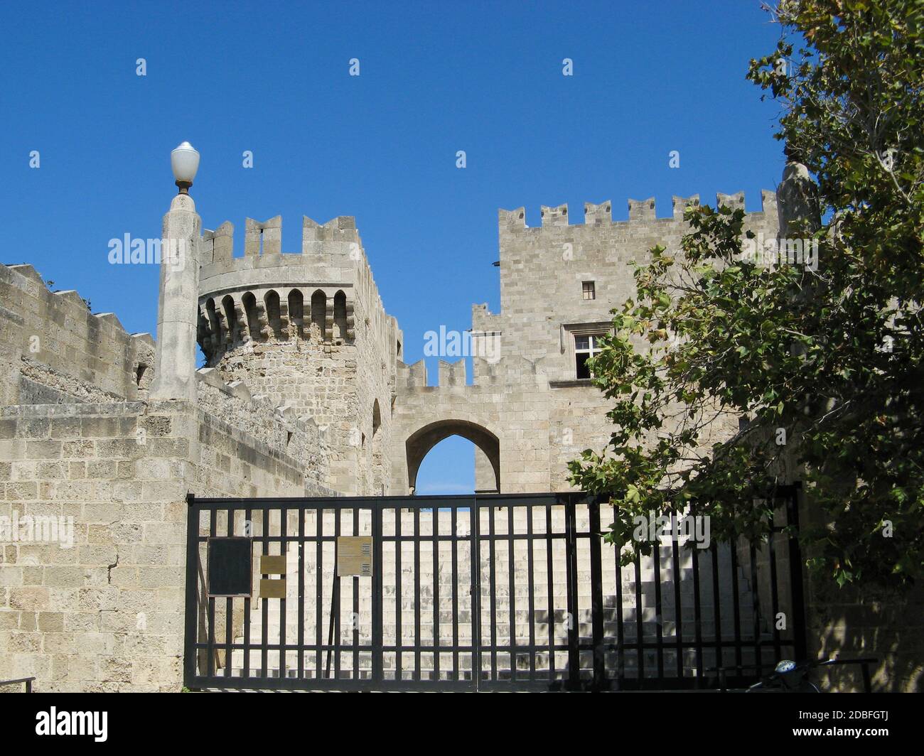 Rhodes Castle St. George's Bastion Stockfoto