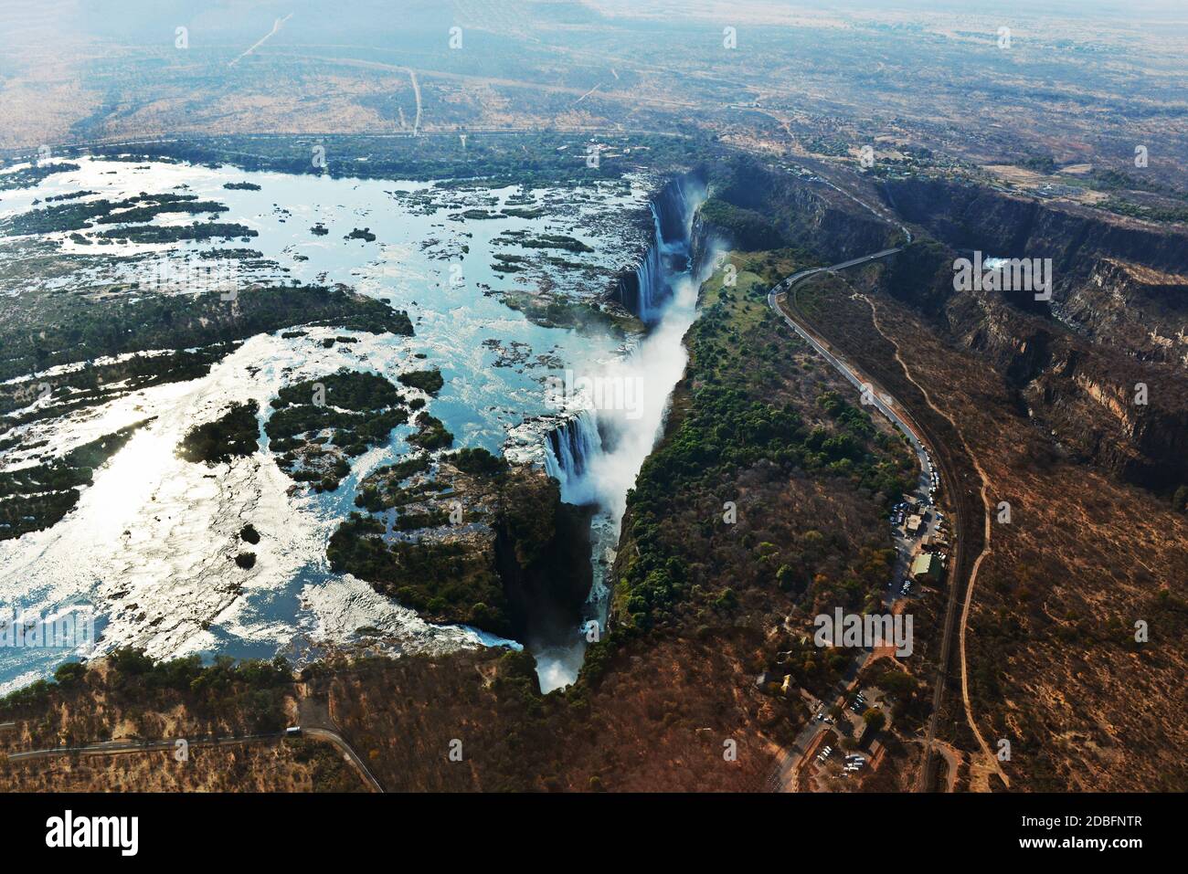Victoria Falls, Zambezi, Simbabwe Stockfoto
