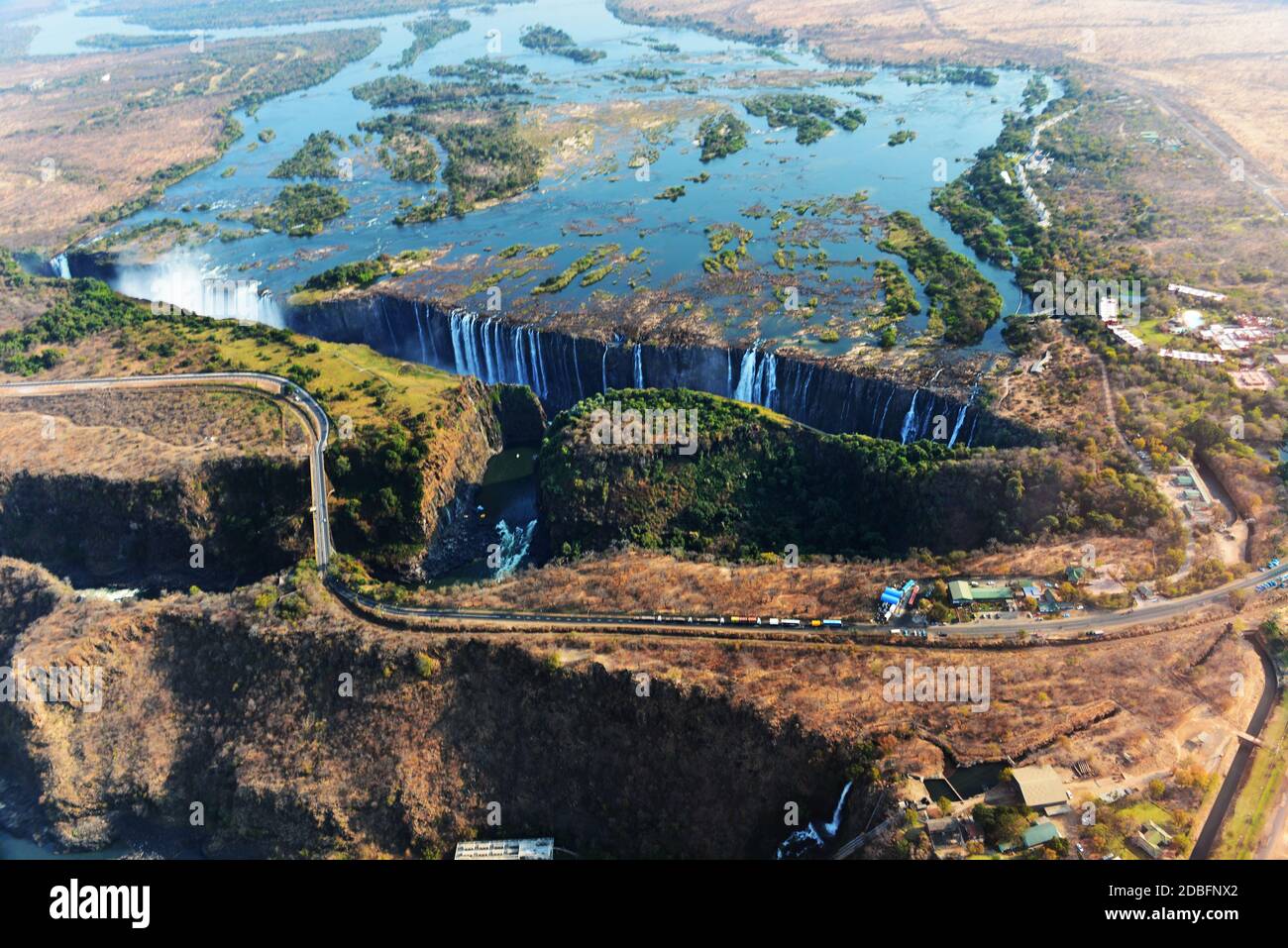 Victoria Falls, Zambezi, Simbabwe Stockfoto
