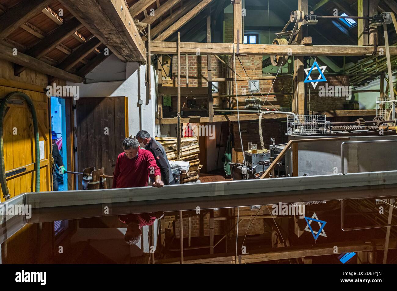 Zoigl Bierbrauerei in Falkenberg, Bayern, Deutschland Stockfoto