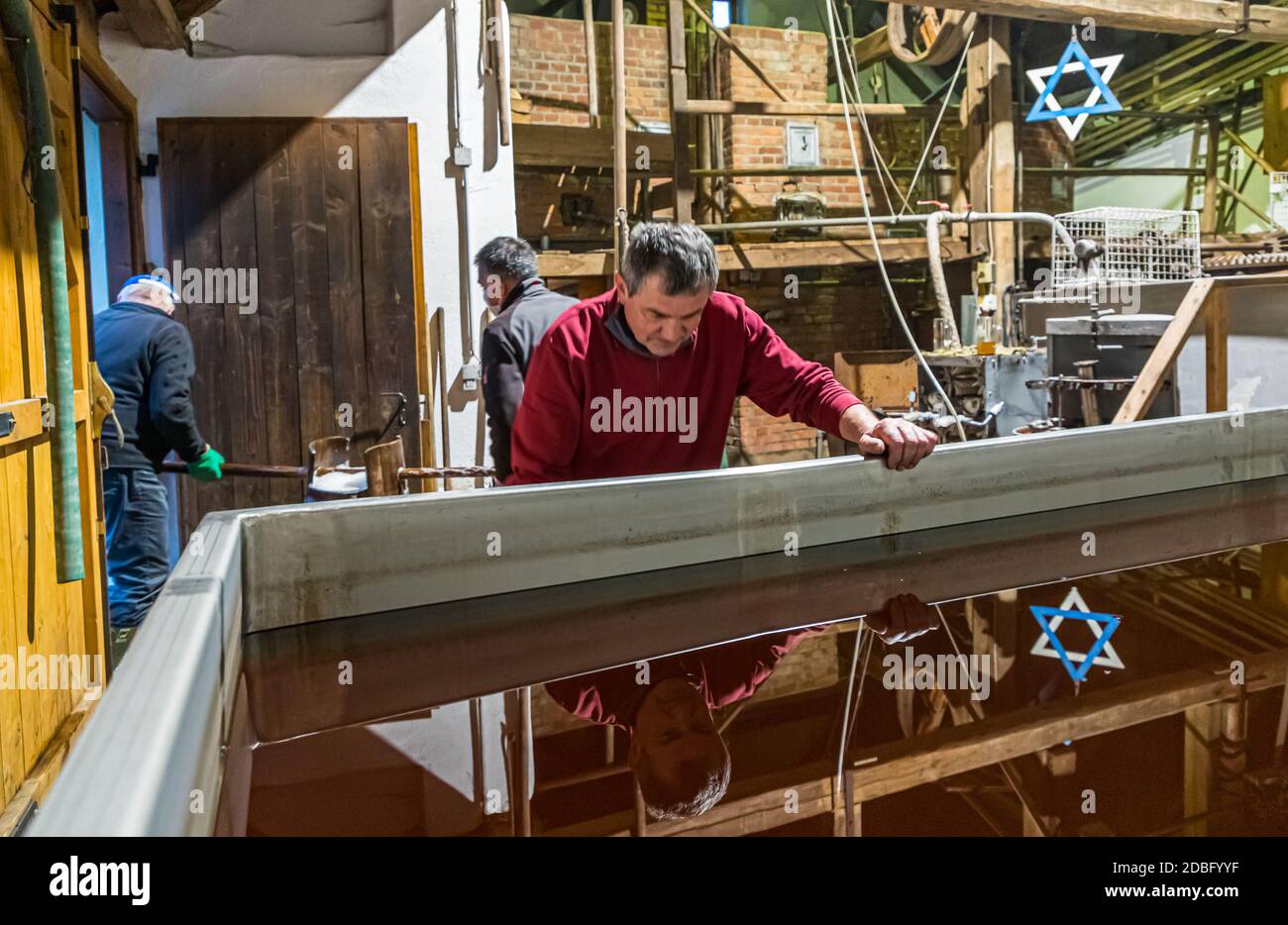 Zoigl Bierbrauerei in Falkenberg, Bayern, Deutschland Stockfoto