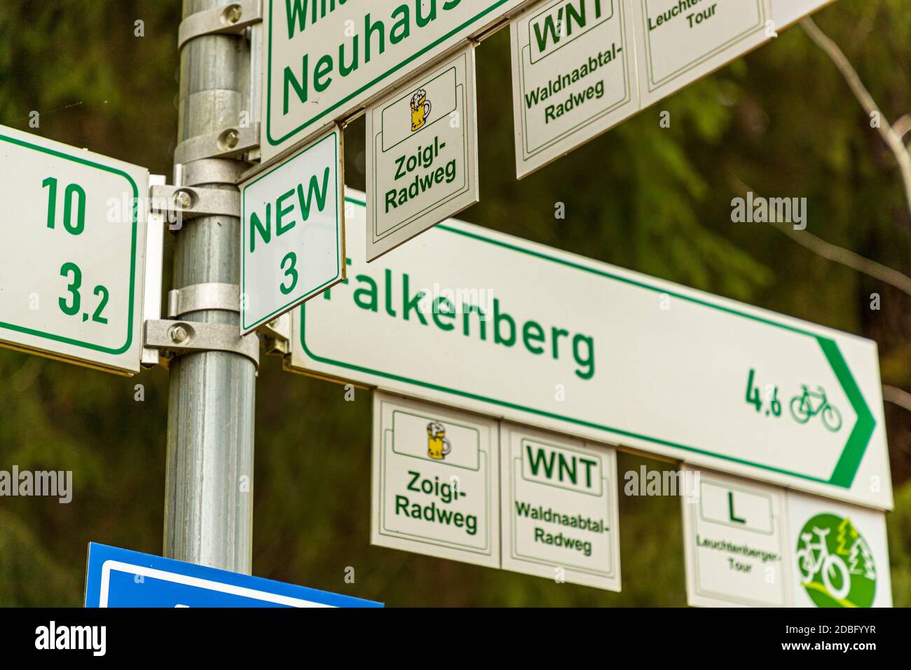 Outdoor Recreation in der Nähe von Falkenberg, Bayern, Deutschland Stockfoto