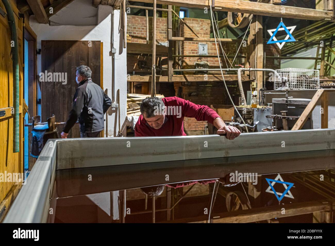 Zoigl Bierbrauerei in Falkenberg, Bayern, Deutschland Stockfoto