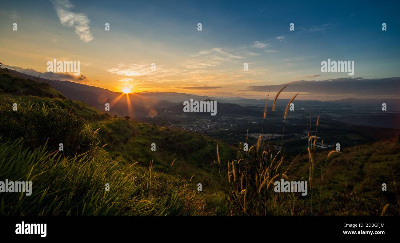 Sonnenaufgang am Broga Hill Stockfoto