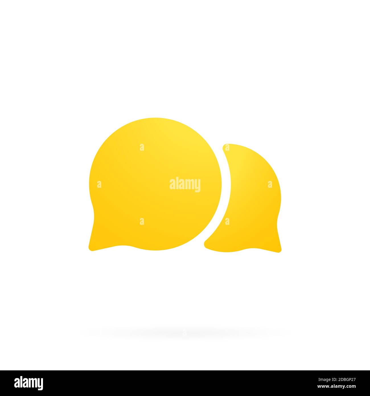 Symbol für Chat-Nachrichten. SMS-Mail-Symbol in flacher Form. Vektorgrafik Stock Vektor