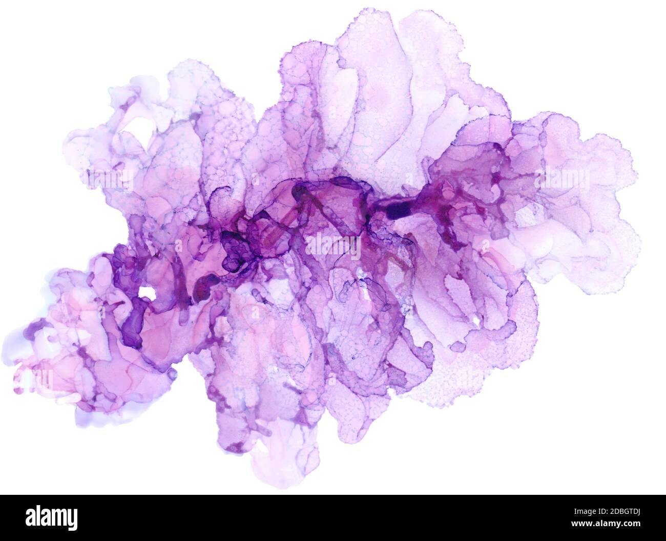 Eine große Alkohol Wasser bunte Texturen Stockfoto