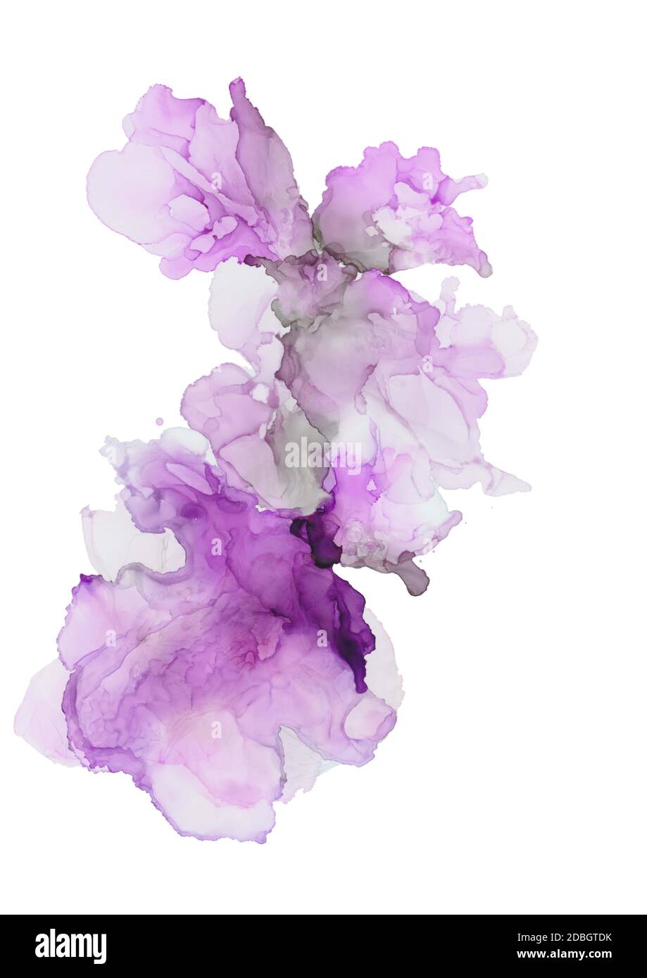 Eine große Alkohol Wasser bunte Texturen Stockfoto