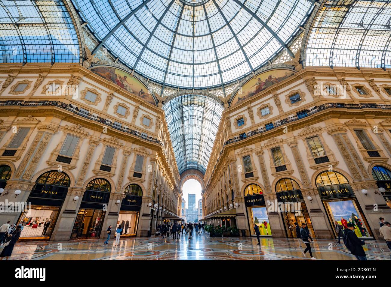 Mailand, Italien - 16. oktober 2020: In der Galleria Vittorio Emanuele II in Mailand Stockfoto