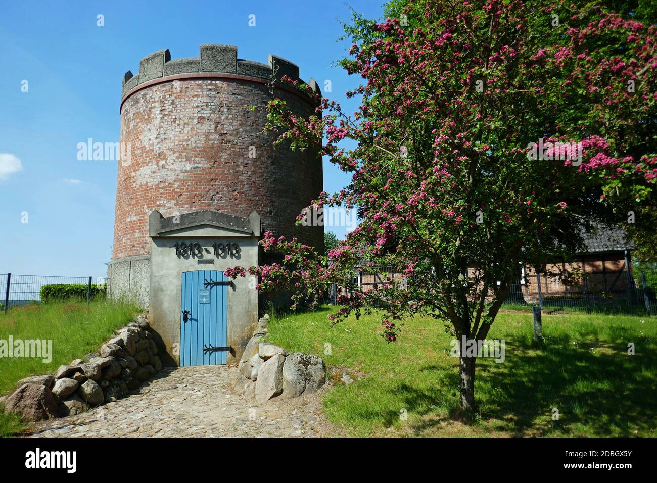 Wasserturm in Eyendorf Stockfoto