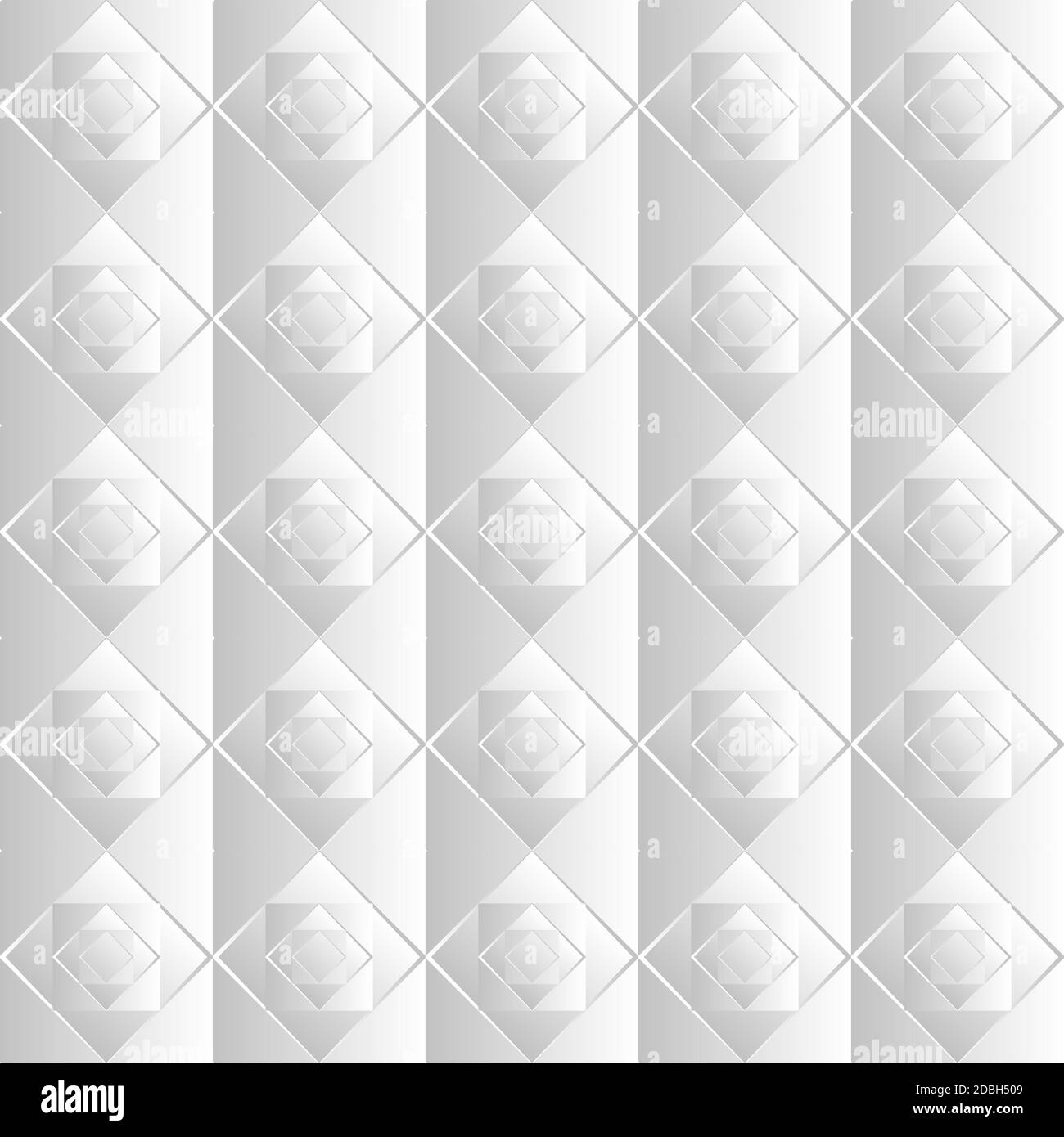 Nahtloses Muster von Rauten im Papierschnitt-Stil. Vektorgrafik Stock Vektor