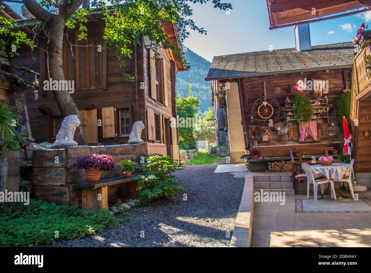 Ergisch, Wallis, Schweiz Stockfoto