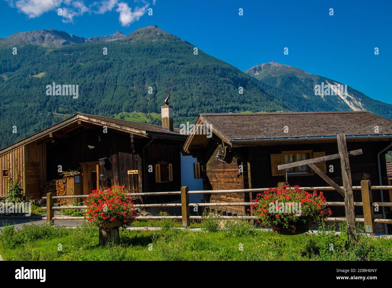 Ergisch, Wallis, Schweiz Stockfoto