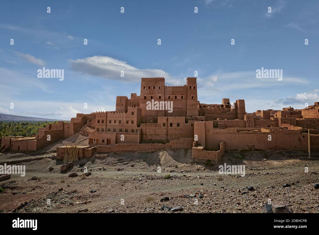 Kasbah Oulad Othmane bei N9 zwischen Agdz und Zagora, Marokko Stockfoto