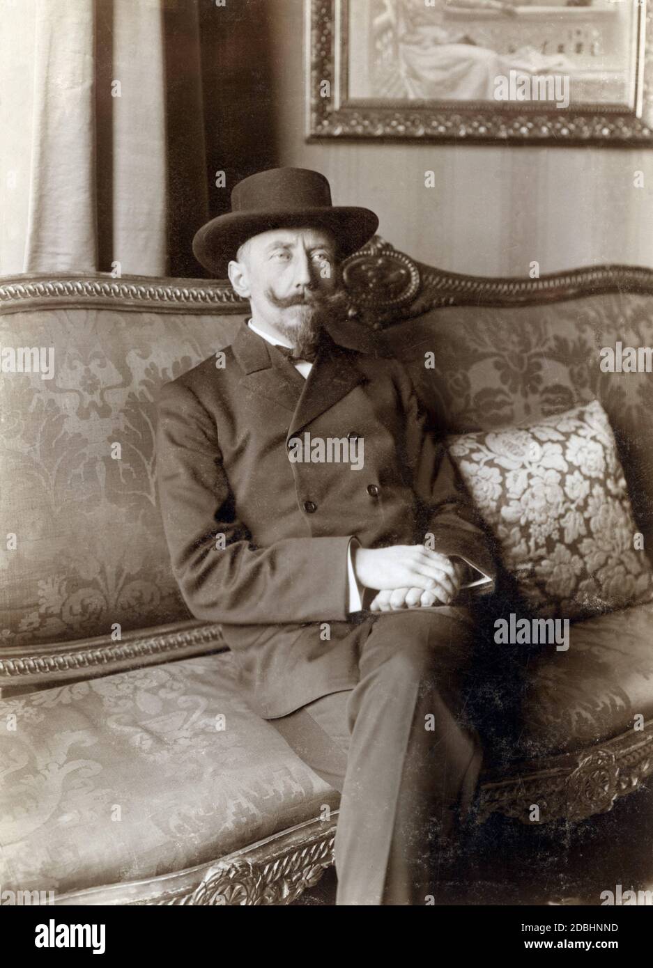 Der norwegische Polarforscher Roald Amundsen in Berlin. Stockfoto