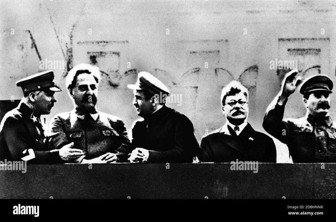 Kalinin war von Anfang an Parteimitglied und für die längste Zeit seiner Karriere im KPdSU-Vorsitzenden des Obersten Sowjets und damit formales Staatsoberhaupt. (Undatierte Aufnahme) Stockfoto