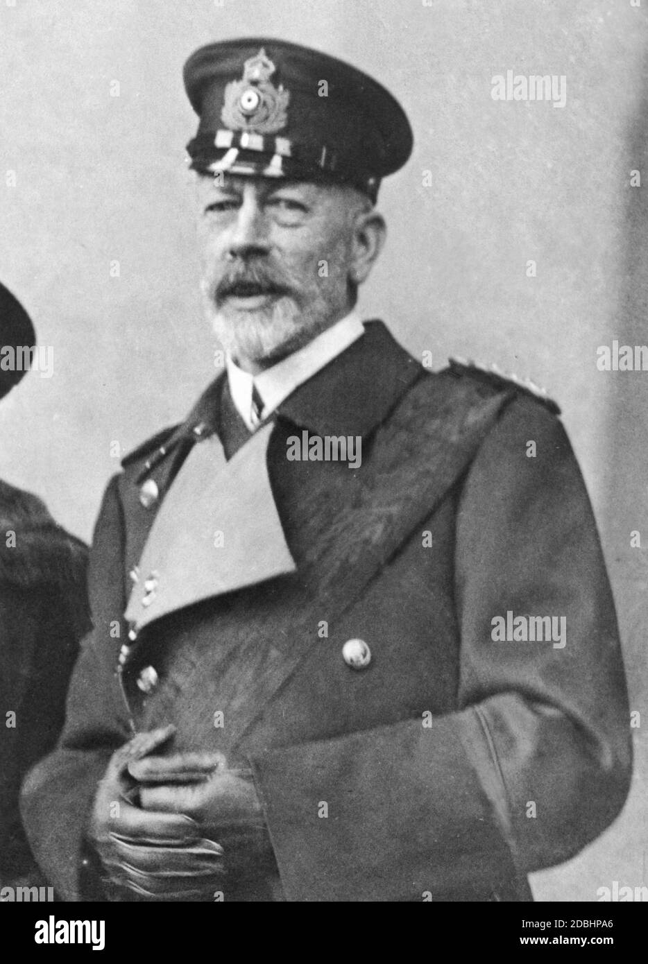 Das Porträt zeigt Prinz Heinrich von Preußen in Admirals Uniform. Undatierte Fotografie, um 1910. Stockfoto