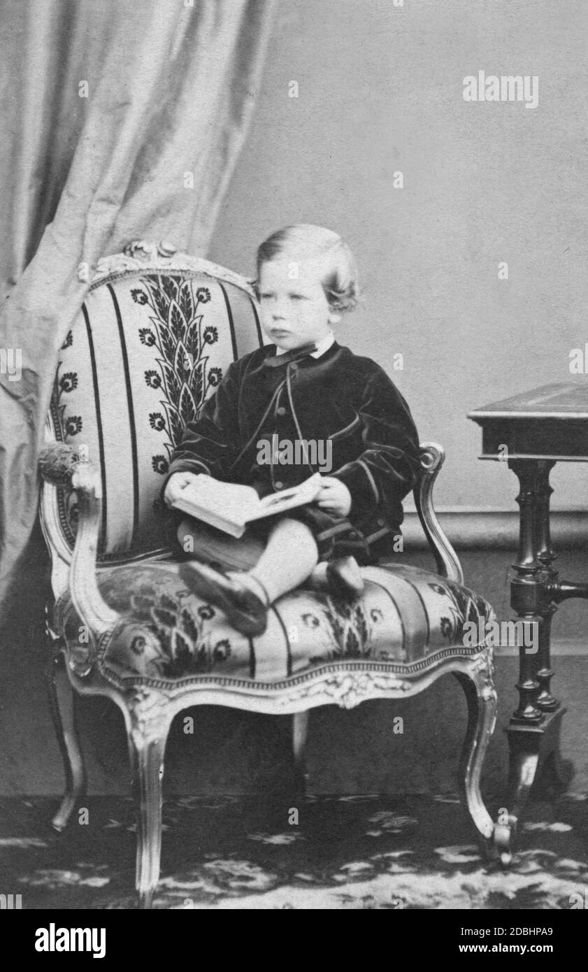 Das Porträt zeigt Prinz Heinrich von Preußen im Alter von 4 Jahren. Stockfoto