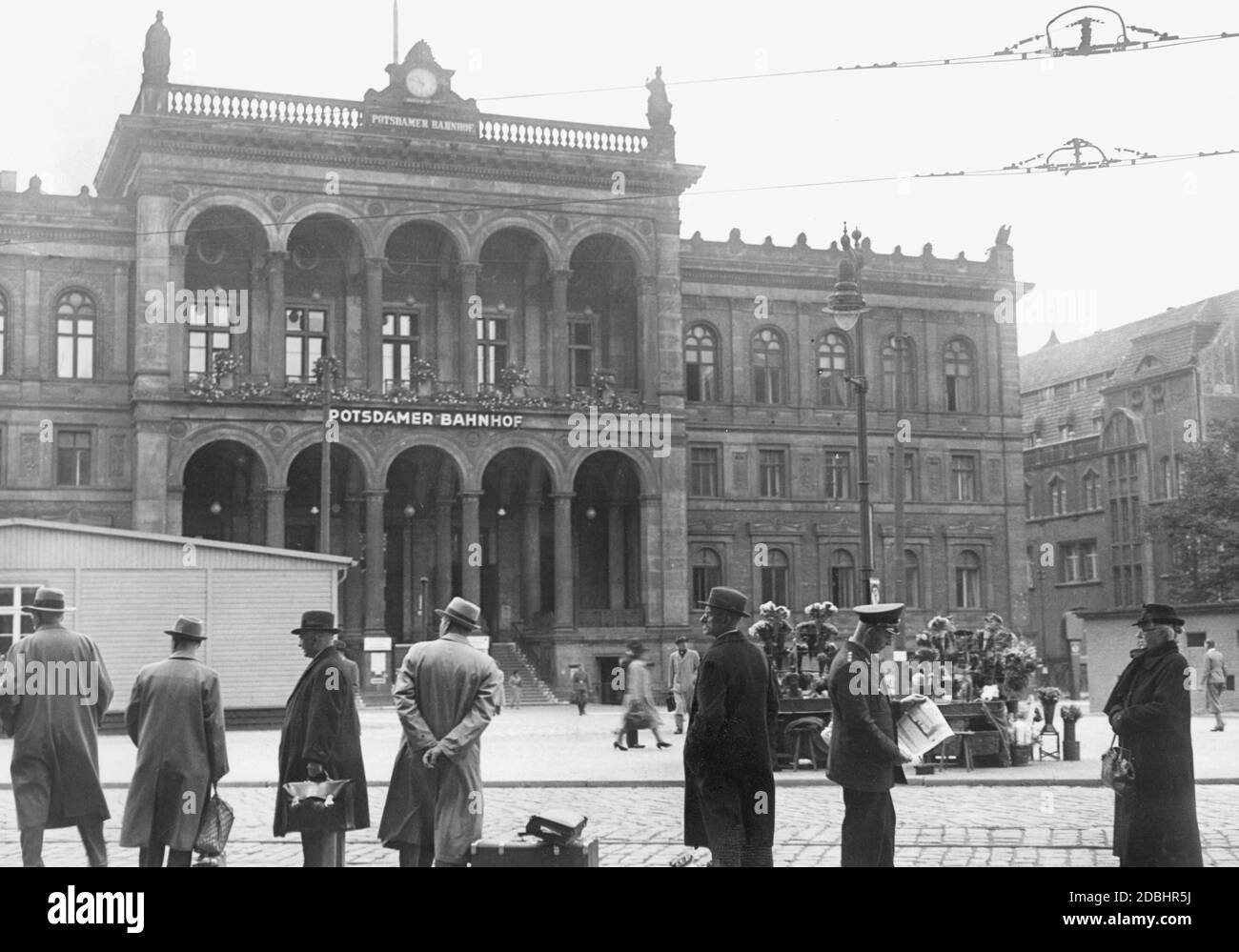 Blick auf den Potsdamer Bahnhof in Berlin. Stockfoto