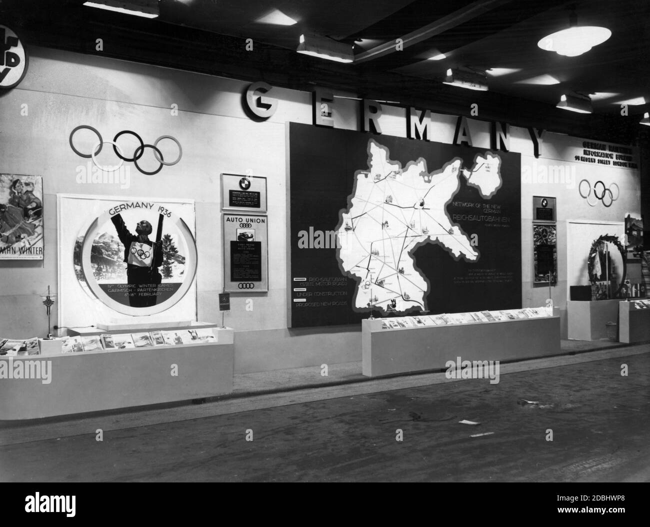 Olympische Winterspiele 1936 in Berchtesgaden Hohlwein Kunstdruck Plakatwelt 818 