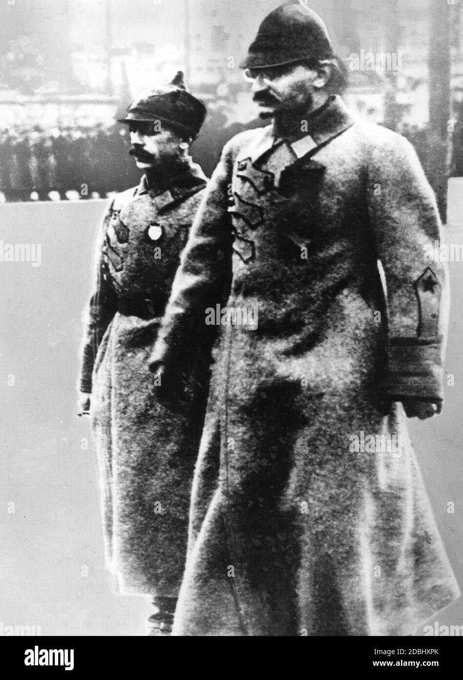 Leo Trotzki, geb. Lev Bronstein, Gründer und Oberbefehlshaber der Roten Armee während und nach dem russischen Bürgerkrieg. Stockfoto