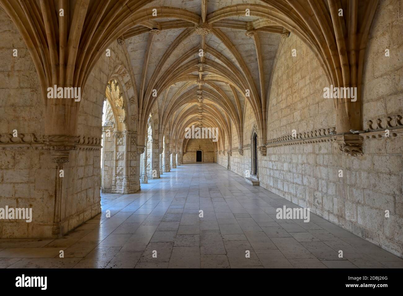 Kloster, Hieronymiten-Kloster (Mosteiro dos Jeronimos), UNESCO-Weltkulturerbe, Belem, Lissabon, Portugal, Europa Stockfoto
